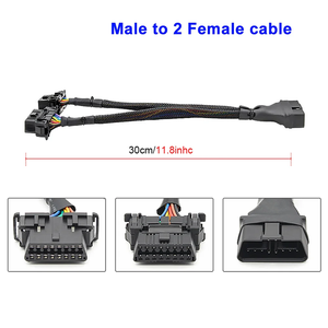 16针J1962 Obd2 0BD-l公连接器开放式插头线，带18GA 0BD引脚，用于诊断扩展电缆读取器类型 - Product Image 6