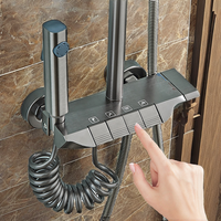 Mitigeur de douche thermostatique au design moderne, système de pluie douce avec noyau de valve en céramique, fabriqué en laiton pour villas et appartements