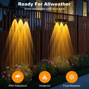 <span class=keywords><strong>2025</strong></span> RGB LED năng lượng mặt trời Powered Tường Ngoài Trời vườn ánh sáng không thấm nước IP65 đèn ấm cho hàng rào trang trí nội thất treo tường năng lượng mặt trời hàng rào đèn - Product Image 6