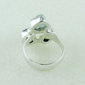 Anillo de Plata de Ley 925, joyería de momento especial con tanzanita, Ágata verde, aguamarina, mayorista directo - Product Image 4
