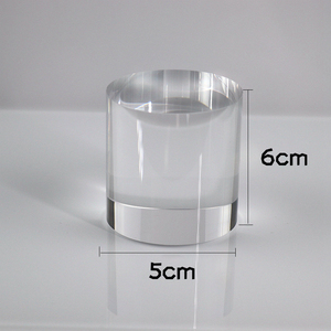 Clear Solid <b>Acrylic</b> Cylinder Display <b>Block</b> 50x100mm Transparent <b>Acrylic</b> Round Pillar Stand Custom Size - Product Image 5