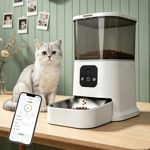 Comedero automático para mascotas, dispensador de comida inteligente automático para mascotas pequeñas - Product Image 1