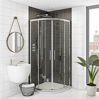 Cabine de douche carrée sans cadre pour hôtel, ensemble complet, design moderne, garantie 5 ans