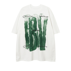 T-shirt unisexe de luxe en coton 100% de haute qualité, poids lourd, impression personnalisée du logo, col rond, t-shirt uni, t-shirt oversize pour homme - Product Image 1