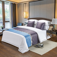 Parure de lit, ensemble de literie en lin et de drap taille King d'hôtel de luxe 5 étoiles, pour chambre à coucher