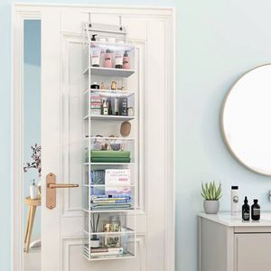 5-<b>shelf</b> Over Door Hanging Organizer Door Storage Organizer With Transparent PVC <b>Window</b> Mesh Pocket Storage Organizer - Product Image 5