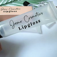 Autocollants transparents personnalisés avec logo pour tubes de gloss, autocollants cosmétiques personnalisés à transfert UV