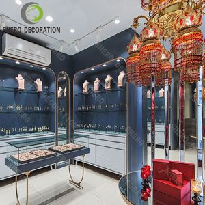 Vitrina de Exhibición de Joyería de Vidrio de Alta Calidad, Diseño Personalizado para Decoración de Joyerías, Exhibición de Joyería de Alta Gama - Product Image 5