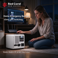 Station d'alimentation portable LiFePO4 300W 1000Wh avec fonction UPS, batterie de secours domestique à onde sinusoïdale pure pour utilisation en cas d'urgence