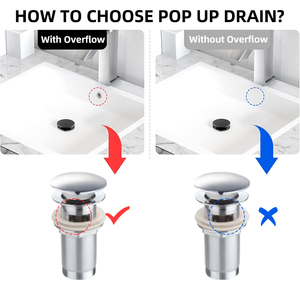 Dễ dàng cài đặt chống tắc nghẽn thép không gỉ lưu vực cống với tràn bồn rửa cống Kit cho phòng tắm nhà bếp - Product Image 5