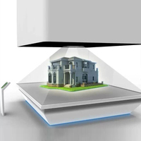 Écran holographique 3D, écran en maille holographique 360 degrés, projecteur holographique 360 degrés pour l'affichage d'objets
