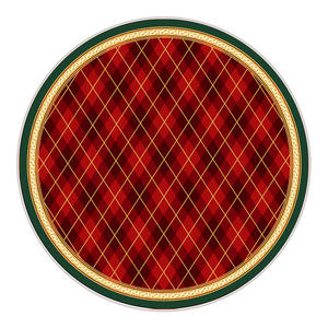 Tapis rond de Noël Santa, 60 pouces, antidérapant, décoration de la maison pour les fêtes, tapis de salon, motif original - Product Image 4