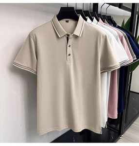 Polo Casual para <span class=keywords><strong>Hombre</strong></span> 2026, Moderno, Sencillo, de Algodón Puro, Transpirable, Antipilling, Versátil - Product Image 4