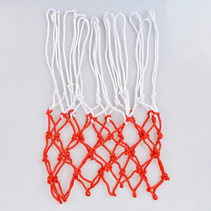 Bóng rổ Net Nylon Red + Trắng ba màu bóng rổ Net bền bóng rổ giá Net - Product Image 3
