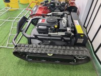Tondeuse à gazon robotisée tout-terrain haute performance 900 mm, moteur Loncin, réglage de la hauteur de coupe 0-260 mm, 70 °   Démarreur électrique pour pente