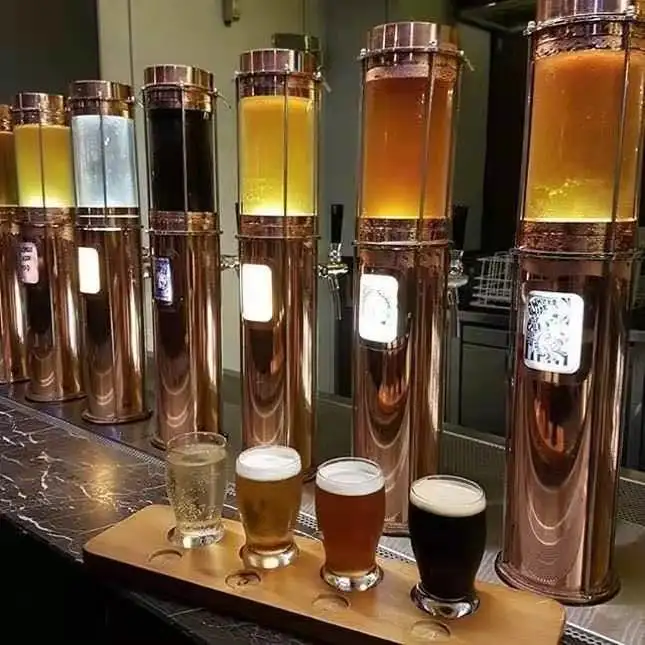 Tap Tower Column Dispens ing Draft Beer Tower Restaurant und Bar verwenden Bierturm mit Spender mit Bierfass verbinden