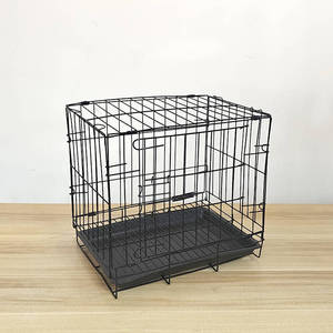 Gabbia Pieghevole Moderna in Metallo per Cani e Gatti con Chiusura a Bottone, per Uso Interno ed Esterno, Design Solido - Product Image 6