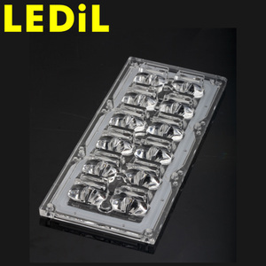 Lente Rectangular PMMA Ledils CS15870_STRADA-IP-2X6-T2-L 173mm X 71.4mm Transparente con Tornillo Asimétrico para Iluminación LED - Product Image 1