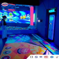 Jeu interactif de projection au sol tout-en-un pour le sport mobile, interaction en temps réel, installation facile pour les parcs d'attractions