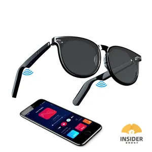 TWS眼镜磁性充电5.0音乐眼镜带扬声器无线音频智能眼镜太阳镜