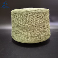 Fil à tricoter mélangé coton et polyester recyclé 20/2 à extrémité ouverte teint en usine textile chinoise pour le tissage