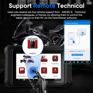 Scanner de diagnostic <span class=keywords><strong>moto</strong></span> tout-systèmes avec fonctions de réinitialisation avancées pour les marques US/EU/Asie - MT700 (Android 7.0 pouces) - Product Image 4