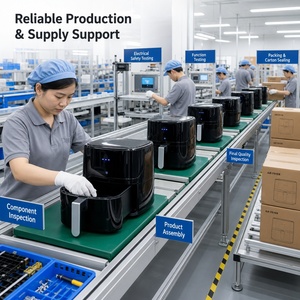 <span class=keywords><strong>Friteuse</strong></span> à air de grande capacité 7L certifiée CE CB ROHS LFGB, finition brillante, pour la cuisine, fabricant chinois KA34010 - Product Image 6