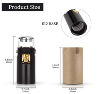 Douille de lampe à candelabre phénolique E12 homologuée UL, support de montage IP 1/8 pouce, support de lampe 75W 125V pour lustre