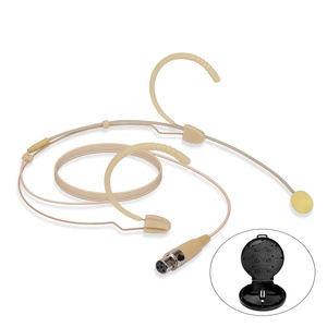 Micrófono de diadema de alta gama con doble auricular - Ligero, con conector XLR TA4F de 4 pines compatible con el sistema inalámbrico <span class=keywords><strong>Shure</strong></span> - Product Image 1