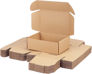 Scatole per Spedizioni in Cartone Ondulato Kraft Riciclabile Ecologico, Colori Misti Personalizzati, per Calzini, Abbigliamento e Piccoli <span class=keywords><strong>Pacchi</strong></span> - Product Image 3