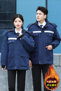 カスタムロゴ入り高視認性厚手作業服 通気性コットンデニム 耐熱・耐摩耗性労働保護服 - Product Image 6