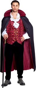 Conjunto de disfraz de vampiro héroe para hombre de Halloween, incluye traje, pantalones y camiseta, ideal para fiestas de disfraces y escenarios. - Product Image 6