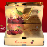 Boîtes d'emballage de fruits en papier personnalisé de 1kg pour boîte d'emballage de cerise