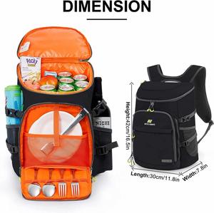 Waterproof 30 Cans Lightweight Insulated <b>Backpack</b> Cooler Leak Proof Soft Cooler Bag Custom Logo Brand for Beach Travel Camping - Product Image 6