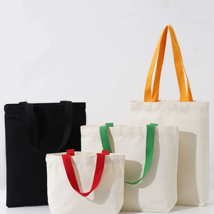 Recycled Fabric Cotton Canvas Shopping Tote Bags For Women, Reusable Custom Logo Printing & Embroidery Supported For Wholesale