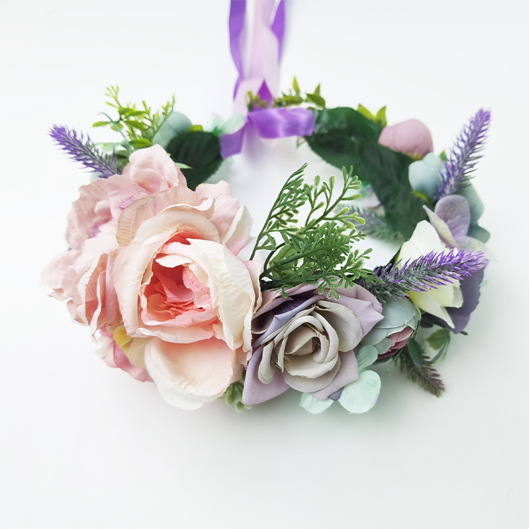 Летняя Свадебная Цветочная повязка на голову свадебный венок для волос Цветочная корона для девочек цветочный венок Свадебный Цветочный венок невесты Цветочная корона