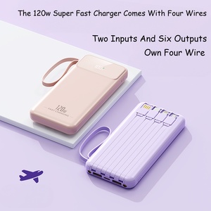 Banco de Energía Solar de 120W con Carga Rápida TIPO-C, 20000mah, con Interfaz de Entrada USB, Batería de Polímero de Litio - Product Image 2
