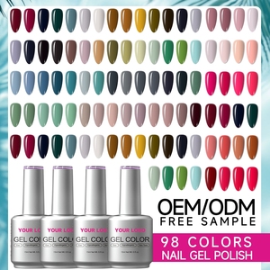 เจลทาเล็บคุณภาพสูง OEM ขนาด 15 มล. 98 สี ปกปิดรอยตำหนิบนเล็บได้อย่างเต็มที่ ผลิตภายใต้แบรนด์ส่วนตัว ปราศจากสาร Hema และ TPO - Product Image 1