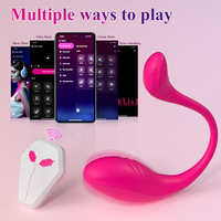 Vibromasseur portable pour femme, 9 vibrations, stimulateur clitoridien et point G, rechargeable, contrôle à distance par application, jouet sexuel œuf pour adultes