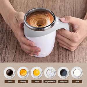 2025 Upgrade <b>Reusable</b> Coffee <b>Mug</b> Rechargeable Electric Self Stirring Coffee <b>Mug</b> Rotatable Metal Coffee <b>Mugs</b> High Speed Mixing - Product Image 3