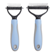 Outil de débosselage pour animaux de compagnie, Double face en acier inoxydable, brosse de fourrure pour animaux de compagnie, peigne, 1 pièce