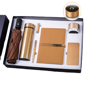 ชุดของขวัญธุรกิจพร้อมโลโก้สั่งทำ ประกอบด้วยสมุดโน้ต ร่ม และแก้วเก็บความร้อน สำหรับงานอีเว้นท์ โปรโมชั่นคริสต์มาสและปีใหม่ - Product Image 2