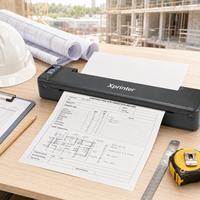 Impresora Térmica Portátil Xprinter T82 A4 para Trabajadores de la Construcción Civil, Registro de Archivos en Exteriores