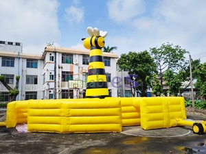 Parcours d'obstacles gonflable commercial jeu de labyrinthe d'abeille grande zone de labyrinthe <span class=keywords><strong>Laser</strong></span> d'abeille gonflable pour jeu de Sport en plein air - Product Image 4