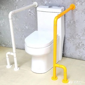 Barras de apoyo para baño Ji Tu, de plástico y acero inoxidable, con capacidad de carga de 300 kg, antideslizantes, para discapacitados y ancianos, barras de soporte para inodoro. - Product Image 1