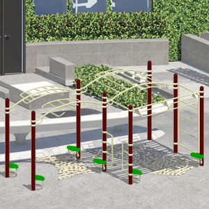 Équipement de fitness en plein air <span class=keywords><strong>Street</strong></span> <span class=keywords><strong>Workout</strong></span> Calisthenics Park Outdoor Pull-up and Dip Bar avec certification TUV - Product Image 5