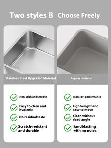 Katzentoilette aus Edelstahl – Geschlossenes Katzenklo aus Metall mit Deckel für große Katzen, Auslaufsicher, Leichte Reinigung, Antihaftbeschichtet - Product Image 4