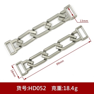 Fibbia a Catena in Lega di Zinco Placcata all'Ingrosso, Modello HD151, per Abiti da Donna, Cinture, Borse, Scarpe, Dimensione Interna 30mm - Product Image 2