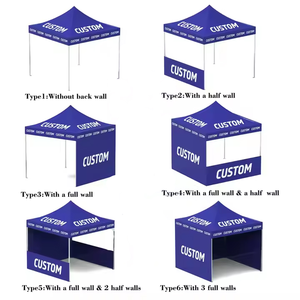 خيمة إعلانية خارجية مخصصة مقاومة للماء بإطار فولاذي قوي 40 مم مع طباعة حرارية - Product Image 4