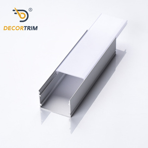 DECORTRIM Atacado de Fábrica: Novo Design de Perfil de Alumínio LED Branco em Formato <span class=keywords><strong>U</strong></span> para Acabamento de Iluminação LED OEM - Product Image 2